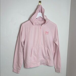 Under Armour Light Pink Zip-Up Hoodie